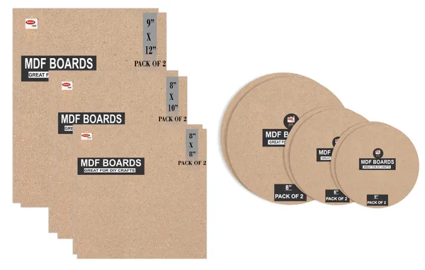 9X12_,8X10_,_8X8_Inch_Square_And_8,6,5,_Inch_Round_Mdf_Boards_For_Art_And_Craft_Wood_Mdf_And_3.5_mm_Thickness_Pack_Of_12