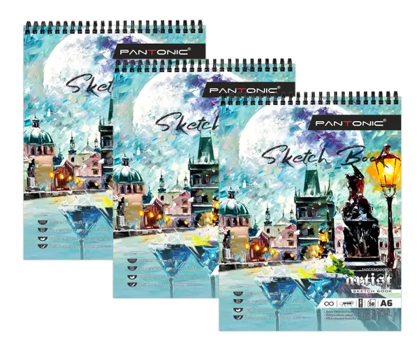 A6_Sketchbook_Set_Top_Spiral-Bound_Sketchpad_for_Artists_Sketching_and_Drawing_Acid_Free_Paper,_for_Doodling_Artist_Oxfort_Sketch_Book_Pack_of_3_[E]