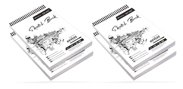 A6_Sketchbook_Set_Top_Spiral-Bound_Sketchpad_for_Artists_Sketching_and_Drawing_Acid_Free_Paper,_for_Doodling_Artist_Oxfort_Sketch_Book_Pack_of_4_[A]