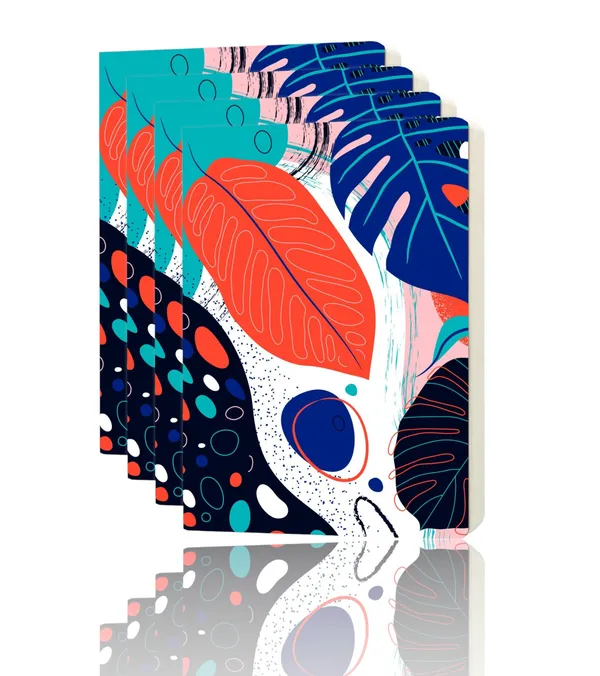 A/6_Sketch_Unruled_Journals_For_Students_&_Artists_|_140_Gsm_|_96_Pgs_|_Bleed-Free_Pack_Of_4