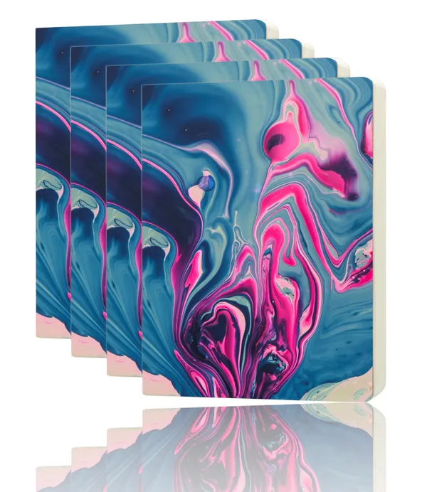 A/6_Sketch_Unruled_Journals_For_Students_&_Artists_|_140_Gsm_|_96_Pgs_|_Bleed-Free_Pack_Of_4