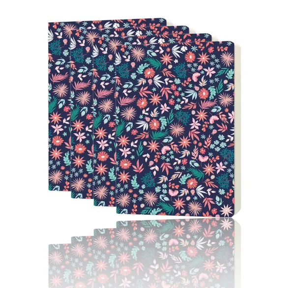A/6_Sketch_Unruled_Journals_For_Students_&_Artists_|_140_Gsm_|_96_Pgs_|_Bleed-Free_Pack_Of_4