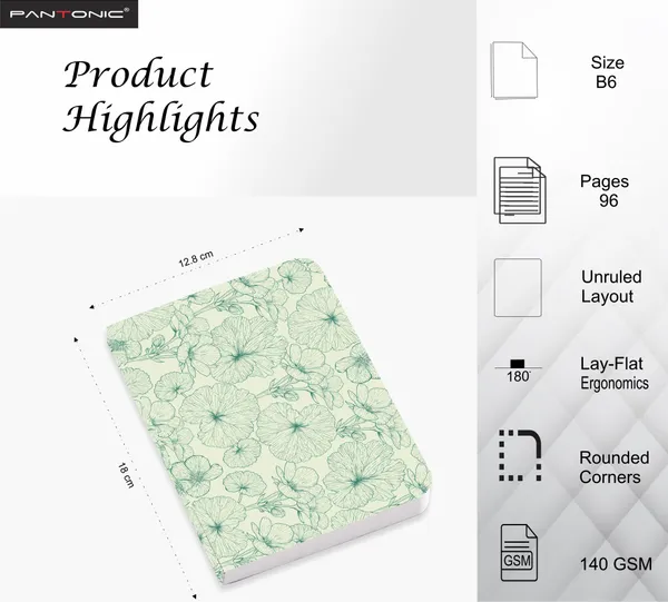 B/6_Sketch_Unruled_Journals_For_Students_&_Artists_|_140_Gsm_|_96_Pgs_|_Bleed-Free_Pack_Of_3