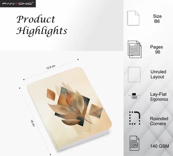 B/6_Sketch_Unruled_Journals_For_Students_&_Artists_|_140_Gsm_|_96_Pgs_|_Bleed-Free_Pack_Of_3