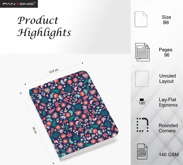 B/6_Sketch_Unruled_Journals_For_Students_&_Artists_|_140_Gsm_|_96_Pgs_|_Bleed-Free_Pack_Of_3