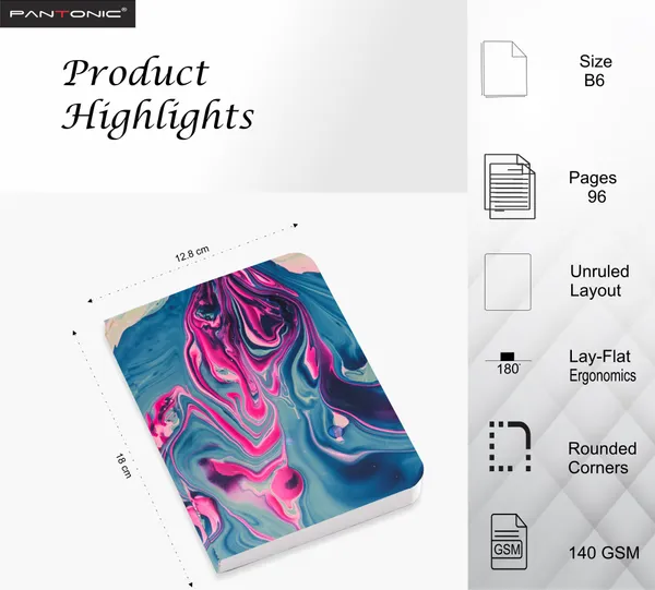 B/6_Sketch_Unruled_Journals_For_Students_&_Artists_|_140_Gsm_|_96_Pgs_|_Bleed-Free_Pack_Of_3