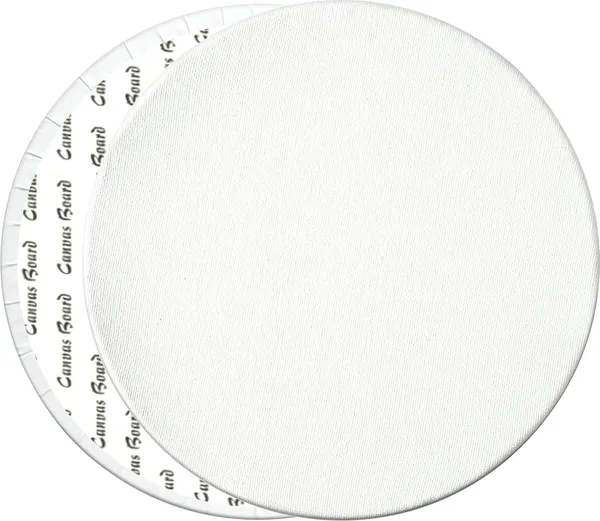 3"_White_Round_Canvas_Panel_Artist_Grade_Primed_Triple_Layer