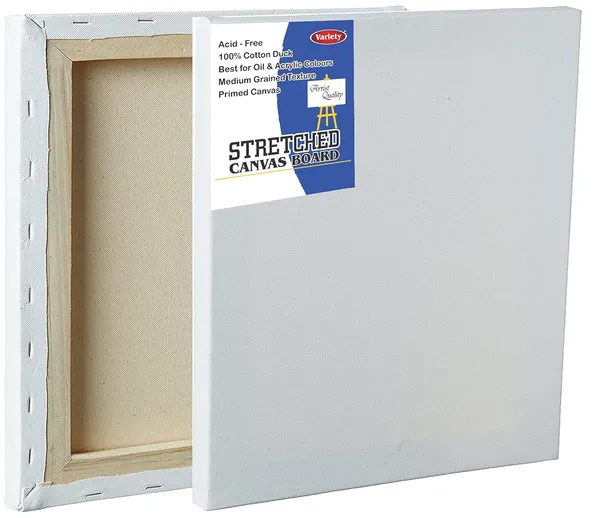 12X18"_White_Premium_Cotton_Grain_Pre_Stretched_Canvas_Pack_Of_4