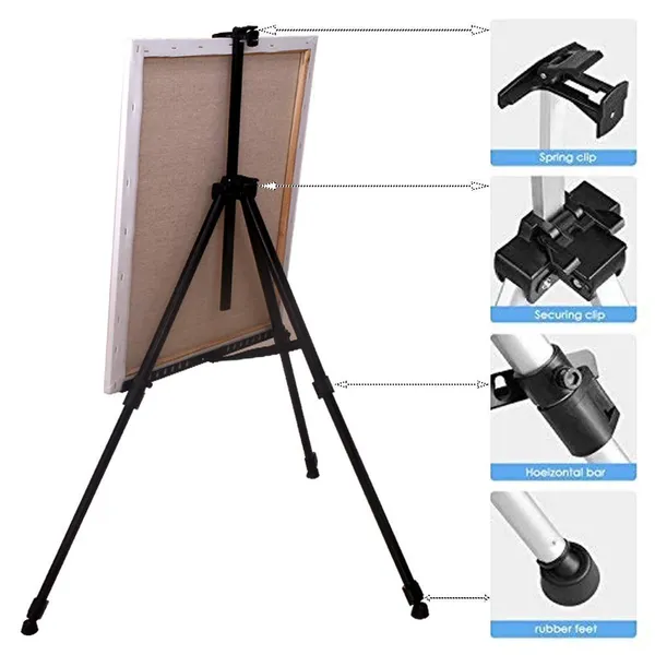 Variety_Tripod_Metal_Easel_Stand_With_Canvas_Boards_20X24_,_16X20_,_12X16_,_9X12