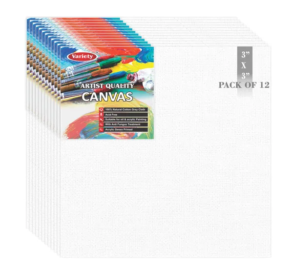 3_X_3_Inch_Cotton_Canvas_Board_For_Acrylic_Painting,_7.5X7.5_Cm,_Medium_Grain_Triple_Primed_White_Color_2