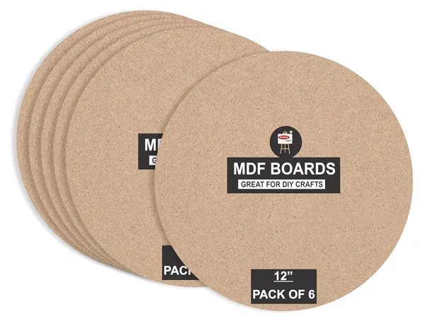 12"_Multicolour_Round_Mdf_Boards_For_Art_And_Craft_Wood_Round_Mdf_For_Craft_Work_Diy_Mdf_Cutouts__And_3.5_mm_Thickness___Pack_Of_6