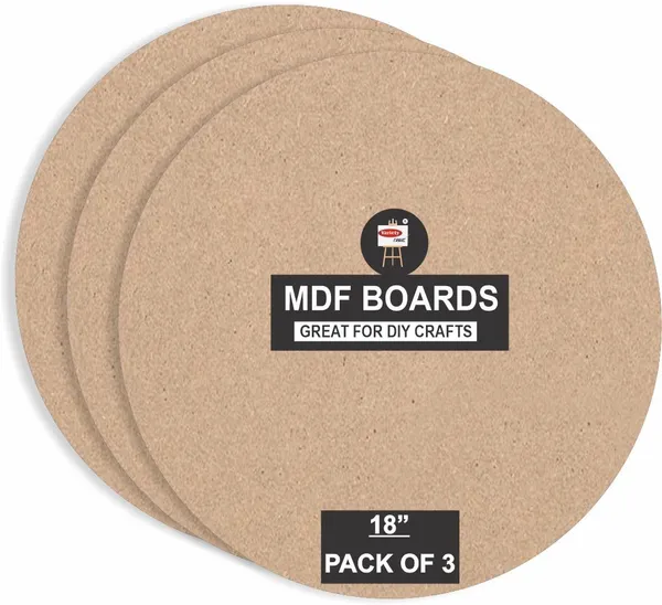 MDF_ROUND_18"__BROWN_ROUND_MDF_BOARDS_FOR_ART_AND_CRAFT_WOOD_ROUND_MDF_FOR_CRAFT_WORK_DIY_MDF_CUTOUTS__And_3.5_mm_Thickness___PACK_OF_3
