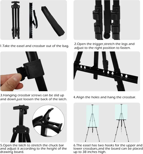 Black_Lightweight_Tripod_Easel_For_Professional_Artists_Metal_Display_Easel_Stand_With_Adjustable_Height_For_Painting_Display_And_Advertisement_Purposes_Ft