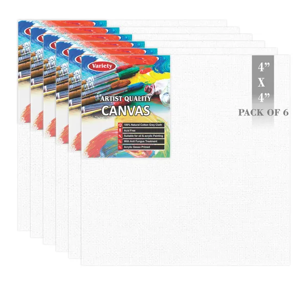 4_X_4_Inch_Cotton_Canvas_Board_for_Acrylic_Painting,_10x10_cm,_Medium_Grain_Triple_Primed_White_Color_Pack_of_6