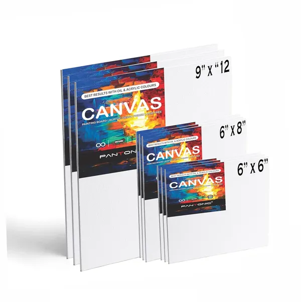 Pack_Of_9_White_Canvas_Boards_For_Painting_Acrylic_Oil_Painting_Board