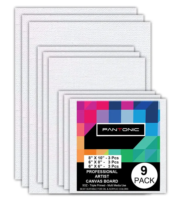 RK Industries White Different Canvas Boards For Painting Acrylic Oil ...