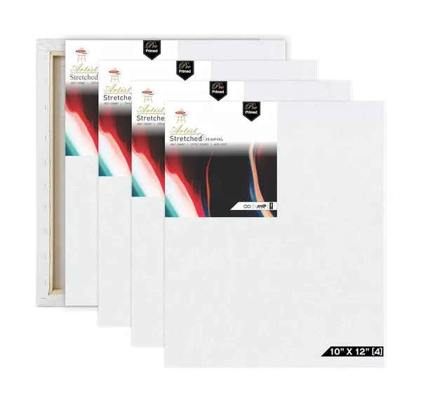 White_Pre_Stretched_Canvas_Pack_Of_4