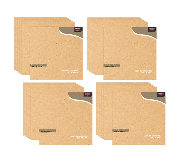 VARIETY_CANVAS_MDF_BOARDS_5X5_INCH_FOR_CRAFT_WORK_And_3.5_mm_Thickness_PACK_OF_24