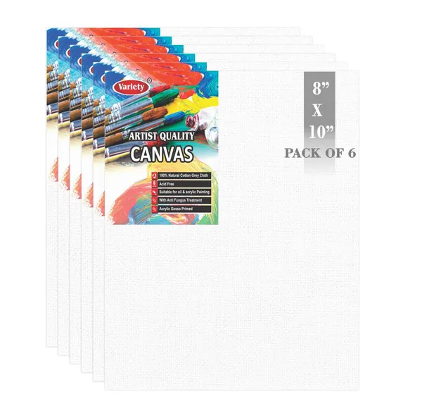 8_X_10_Inch_Cotton_Canvas_Board_for_Acrylic_Painting,_20x25_cm,_Medium_Grain_Triple_Primed_White_Color_Pack_of_6