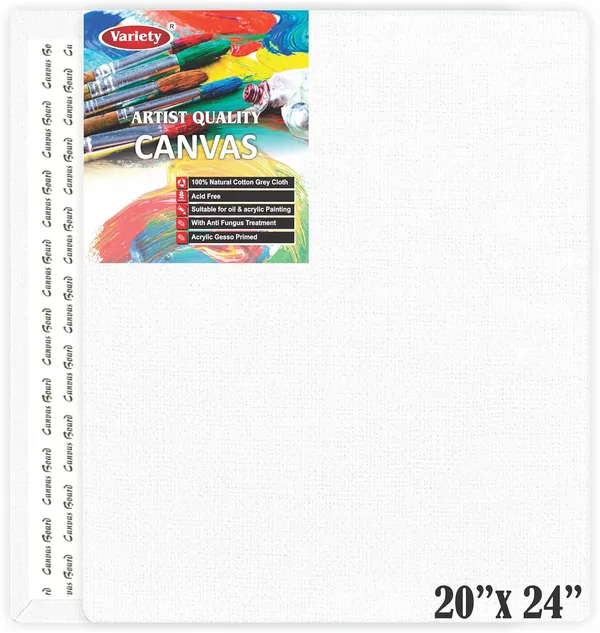 20_X_24_Inch_Cotton_Canvas_Board_for_Acrylic_Painting,_50x60_cm,_Medium_Grain_Triple_Primed_White_Color