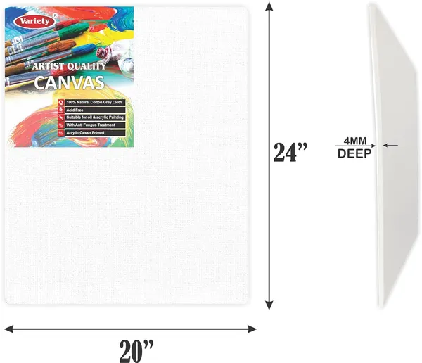 20_X_24_Inch_Cotton_Canvas_Board_for_Acrylic_Painting,_50x60_cm,_Medium_Grain_Triple_Primed_White_Color