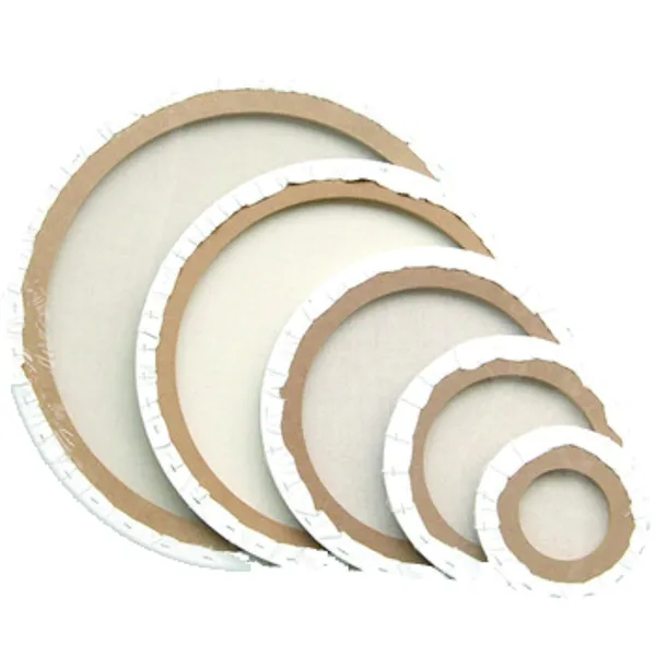 White_Round_Stretched_Canvas_Pack_Of_2