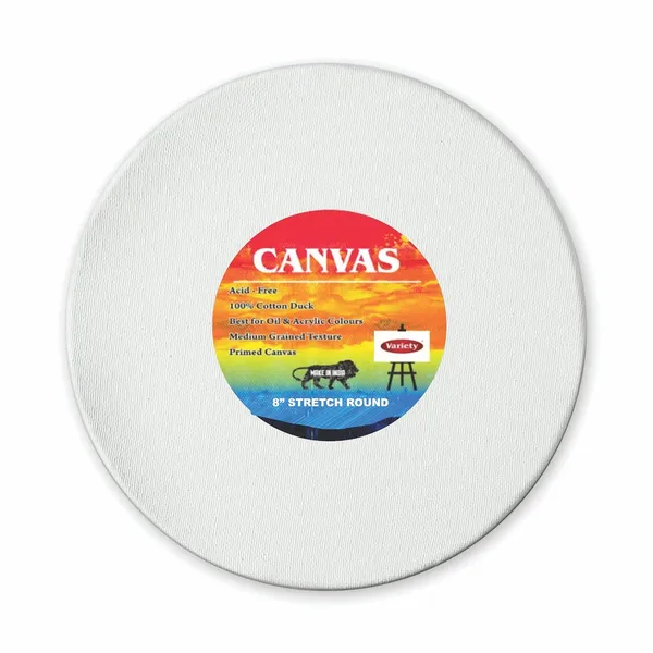 White_Round_Stretched_Canvas_Pack_Of_2