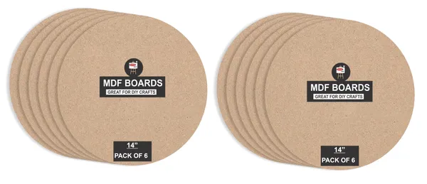 VARIETY_CANVAS_14_INCH_MDF_BOARDS_FOR_ART_AND_CRAFT_And_3.5_mm_Thickness_PACK_OF_12