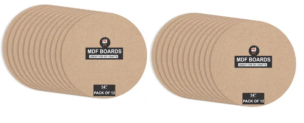 VARIETY_CANVAS_14_INCH_MDF_BOARDS_FOR_ART_AND_CRAFT_And_3.5_mm_Thickness_PACK_OF_24