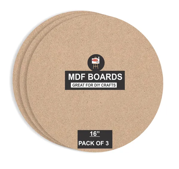 VARIETY_CANVAS_16_INCH_MDF_BOARDS_FOR_ART_AND_CRAFT_And_3.5_mm_Thickness_PACK_OF_3