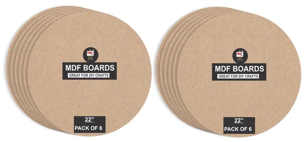 VARIETY_CANVAS_22_INCH_MDF_BOARDS_FOR_ART_AND_CRAFT_And_3.5_mm_Thickness_PACK_OF_12