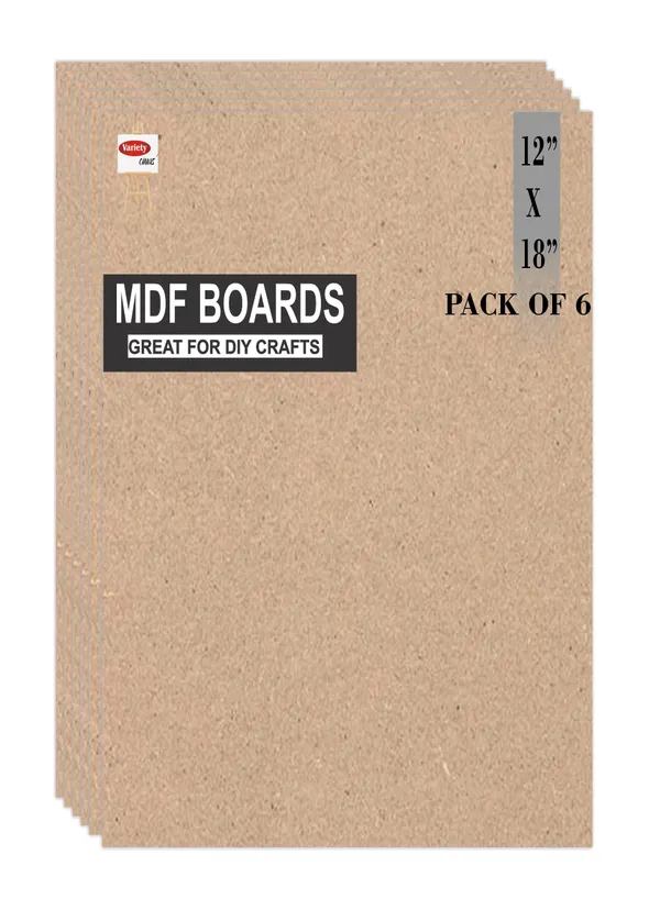 VARIETY_CANVAS_MDF_BOARDS_12X18_INCH_FOR_CRAFT_WORK_And_3.5_mm_Thickness_PACK_OF_6