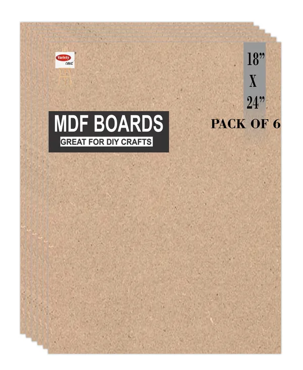 VARIETY_CANVAS_MDF_BOARDS_18X24_INCH_FOR_CRAFT_WORK_And_3.5_mm_Thickness_PACK_OF_6