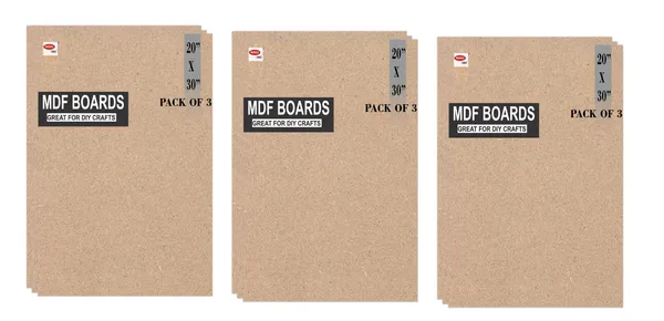 VARIETY_CANVAS_MDF_BOARDS_20X30_INCH_FOR_CRAFT_WORK_And_3.5_mm_Thickness_PACK_OF_9