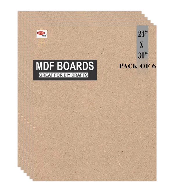 VARIETY_CANVAS_MDF_BOARDS_24X30_INCH_FOR_CRAFT_WORK_And_3.5_mm_Thickness_PACK_OF_6