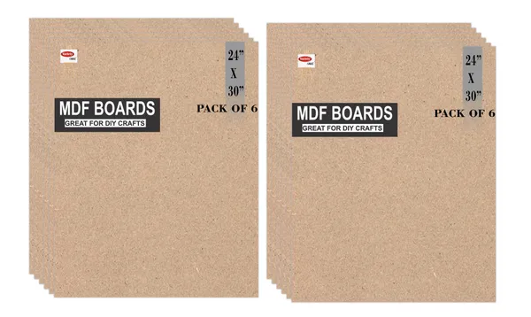 VARIETY_CANVAS_MDF_BOARDS_24X30_INCH_FOR_CRAFT_WORK_And_3.5_mm_Thickness_PACK_OF_12
