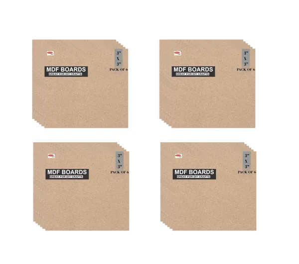 VARIETY_CANVAS_MDF_BOARDS_3X3_INCH_FOR_CRAFT_WORK_And_3.5_mm_Thickness_PACK_OF_24