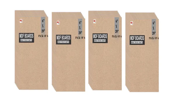 VARIETY_CANVAS_MDF_BOARDS_6X20_INCH_FOR_CRAFT_WORK_And_3.5_mm_Thickness_PACK_OF_24