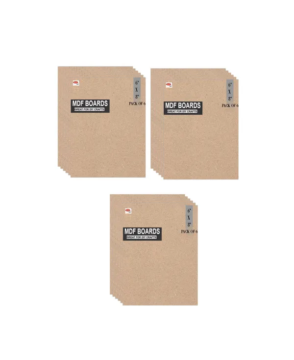 VARIETY_CANVAS_MDF_BOARDS_6X8_INCH_FOR_CRAFT_WORK_And_3.5_mm_Thickness_PACK_OF_18