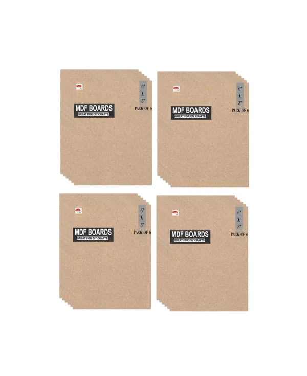 VARIETY_CANVAS_MDF_BOARDS_6X8_INCH_FOR_CRAFT_WORK_And_3.5_mm_Thickness_PACK_OF_24