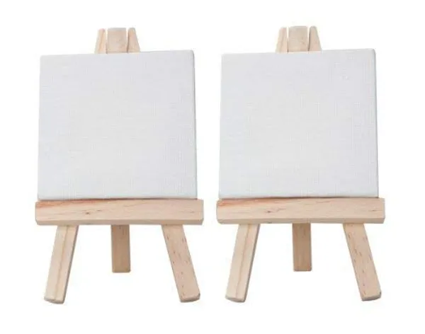White_Mini_Display_Easel_With_Canvas_Board_For_Painting_Navy_Blue_Pack_Of_5