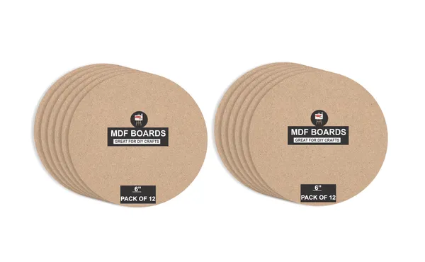 VARIETY_ROUND_MDF_BOARDS_6_INCH_And_3.5_mm_Thickness_PACK_OF_12