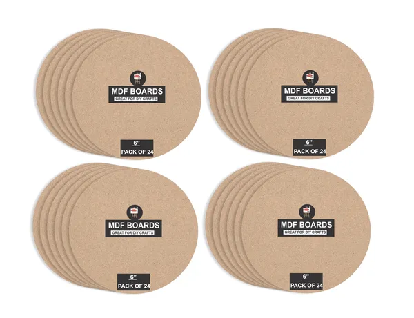 VARIETY_ROUND_MDF_BOARDS_6_INCH_And_3.5_mm_Thickness_PACK_OF_24