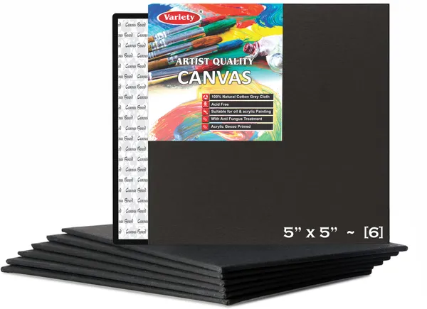 Variety_Canvas_5_X_5_Inch_Black_Canvas_Boards_for_Painting_Pack_of_6