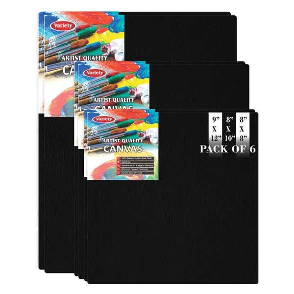 Variety_Canvas_6_Pieces_8X8,_8X10,_9X12__Inch_Black_Canvas_Boards_for_Painting,_Artist_Canvas_Panels_Set