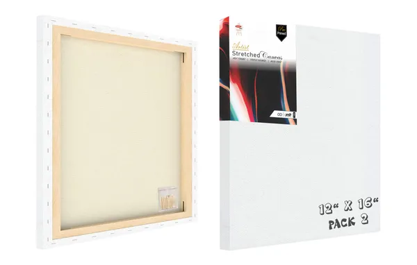 Variety_Canvas®_Premium_Pre_Stretched_Student_frame_canvas_10oz_Triple_primed_12X16_PACK_OF_2