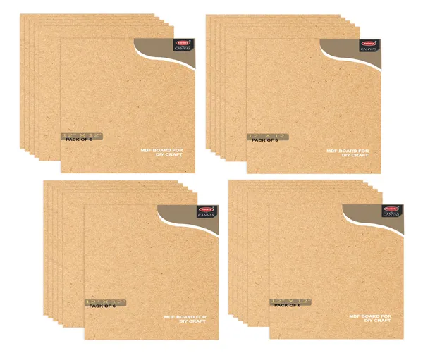 VARIETY_CANVAS_MDF_BOARDS_12X12_INCH_FOR_CRAFT_WORK_And_3.5_mm_Thickness_PACK_OF_24