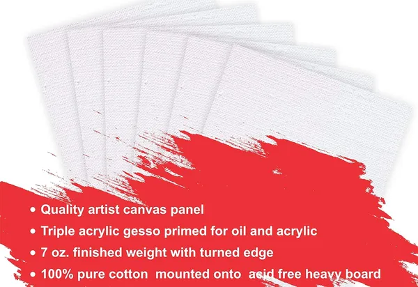 10_X_10_Inch_Cotton_Canvas_Board_for_Acrylic_Painting,_25x25_cm,_Medium_Grain_Triple_Primed_White_Color_Pack_of_4