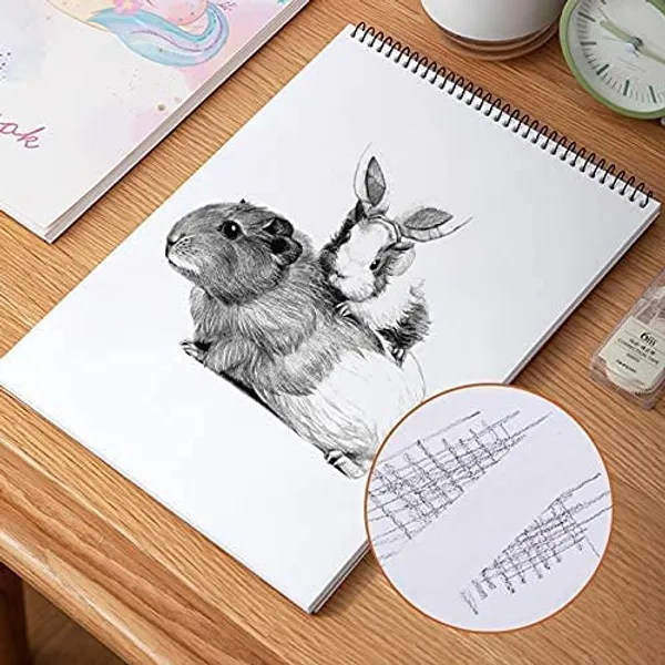 A4_Sketchbook_Top_Spiral_Bound_Sketchpad_For_Artists_Sketching_And_Drawing_Acid_Free_Paper_For_Doodling_Artist_Ofort_Sketch_Book