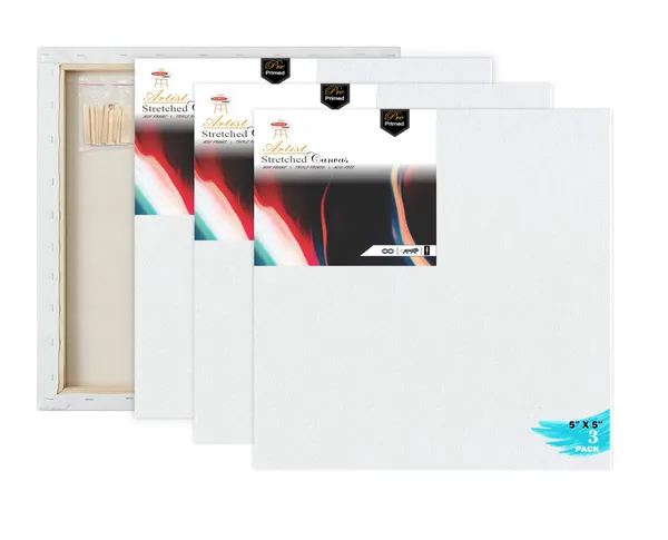 5X5_Stretched_White_Primed_Cotton_Pre_Stretched_Canvas_With_Wooden_Frame_Pack_Of_3